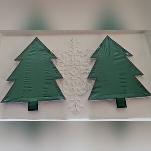 20ct Green Tree Snack Size Paper Plates Winter Holiday Christmas New Crafts